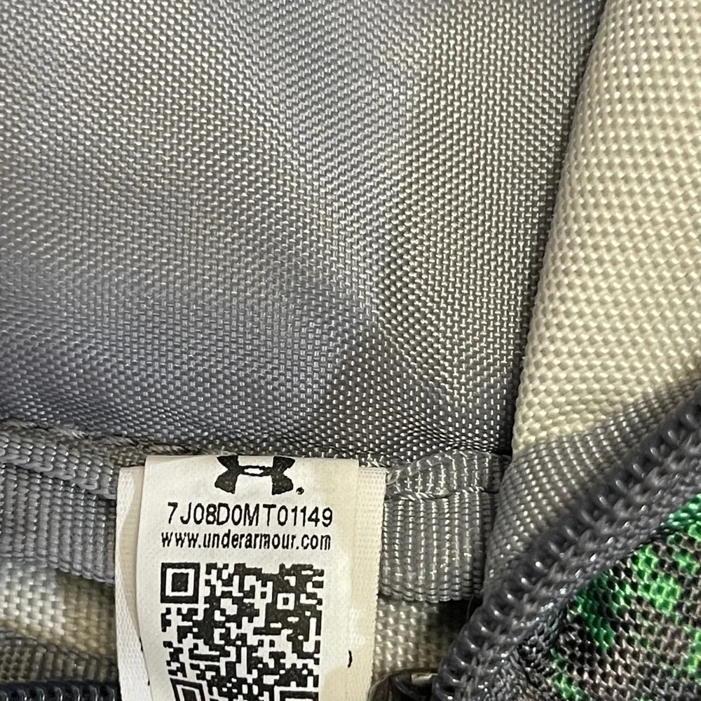 Under Armour 1300296 Gray Green Camo Travel Bag UA Storm Big Logo 5.0 Backpack